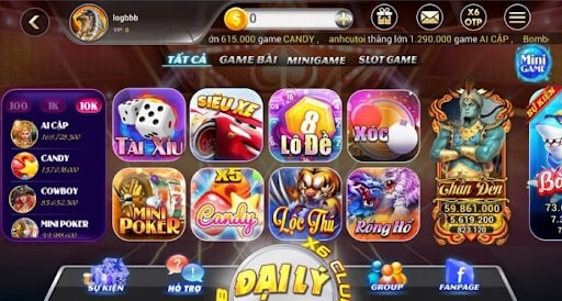 Nổ hũ X6 Club quy tụ nhiều game hấp dẫnNổ hũ X6 Club quy tụ nhiều game hấp dẫn
